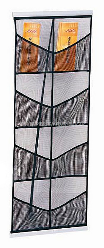Organisateur Porte/Document Pliable 10 Poches - Crochets Métal, Tissu Oxford, Pour Rangement Mur/Porte